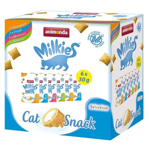 [AM83121] Milkies Crunchy Selection Multipack (4 x 6 x 30 gr.)