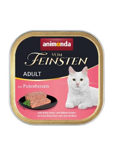 [AM83203] Feinsten Cat Adult Kalkoenhart (32 x 100 gr.)
