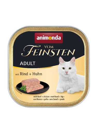 [AM83208] Feinsten Cat Adult Rund+Kip (32 x 100 gr.)