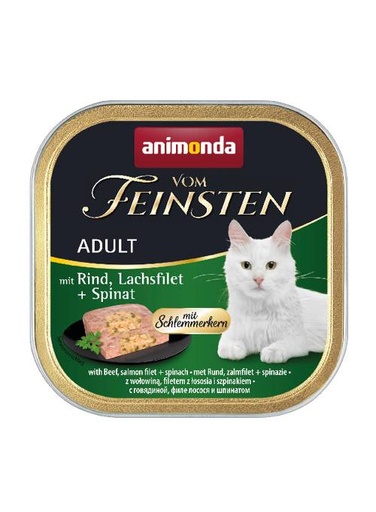 [AM83260] Feinsten Cat Gourmet Rund+Zalm (32 x 100 gr.)