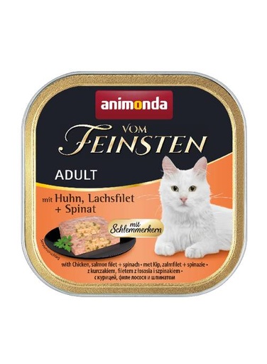 [AM83261] Feinsten Cat Gourmet Kip+Zalm (32 x 100 gr.)