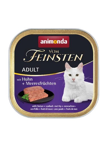[AM83306] Feinsten Cat Adult Kip+Zeevr. (32 x 100 gr.)