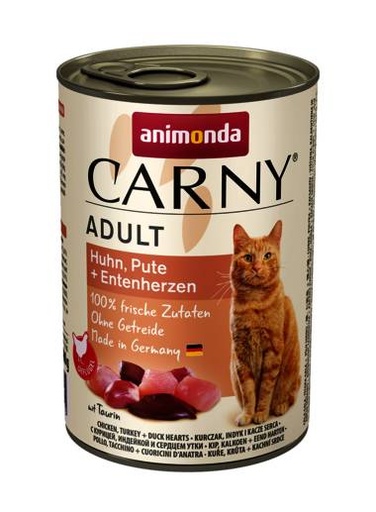 [AM83741] Carny Kip/Kalkoen/Eendenhart (6 x 400 gr.)