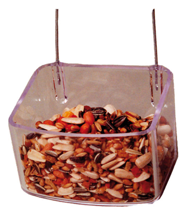 Konijnen Eetbak+Haak Transp. 1 st.