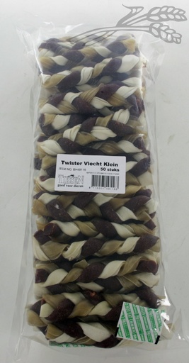 [BH49116] Twister Vlecht Klein 50 x 1 st.