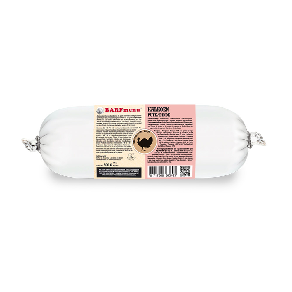 BARFmenu Hond Kalkoen