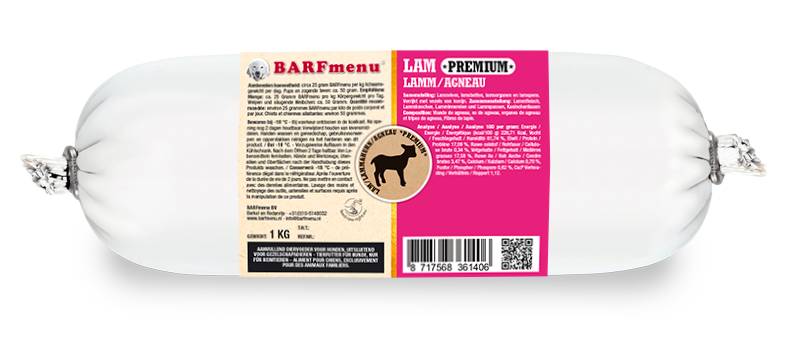 BARFmenu Hond Premium Lam