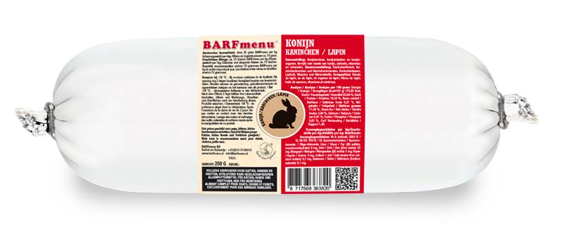 BARFmenu Kleine Hond & Kat Konijn
