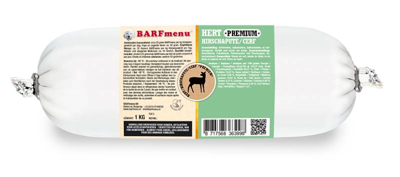 BARFmenu Hond Premium Hert
