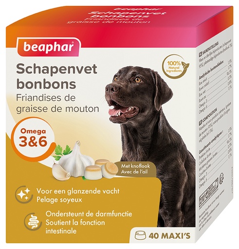 [BP10200] Schapenvet Bonbons+Knoflook (245 gr.)