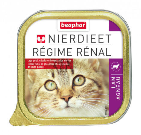 [BP11154] Beaphar Nierdieet Kat Kuipje Lam (16 x 100 gr.)