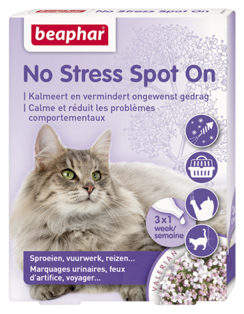 [BP13903] Beaphar No Stress Spot On Kat 3 Pipet 1 st.
