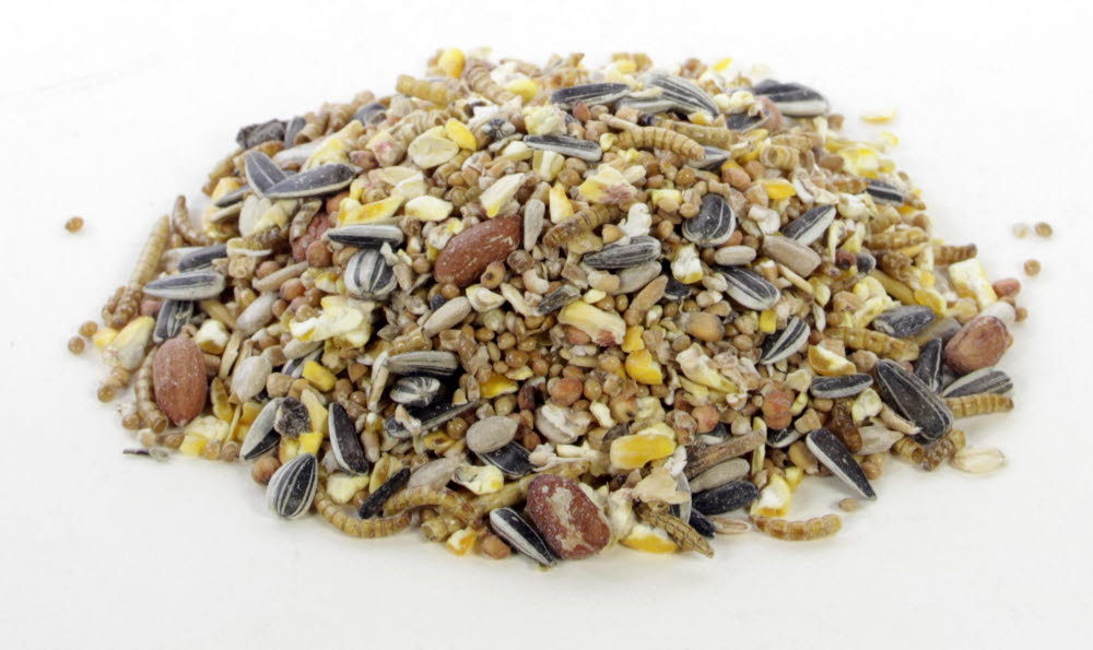 Strooivoer Premium met Meelwormen 20 kg.