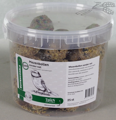 [BV60080] Mezenbollen Zonder Net Emmer (25 st.)