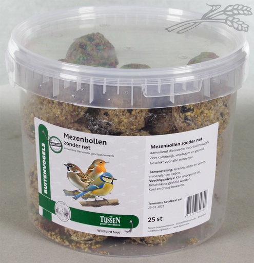 [BV60080] Mezenbollen Zonder Net Emmer (25 st.)