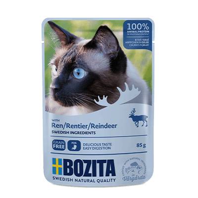 Bozita Feline Pouch Jelly Reindeer 12 x 85 gr.