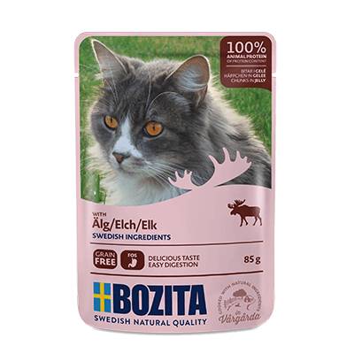 Bozita Feline Pouch Jelly Elk 12 x 85 gr.