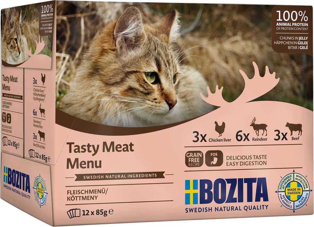 Bozita Feline Pouch Jelly MP Meat (12 x 85 gr.)