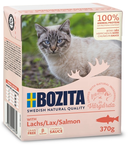 [BZ64933] Bozita Tetra Feline Zalm chunks in sauce 6 x 370 gr.