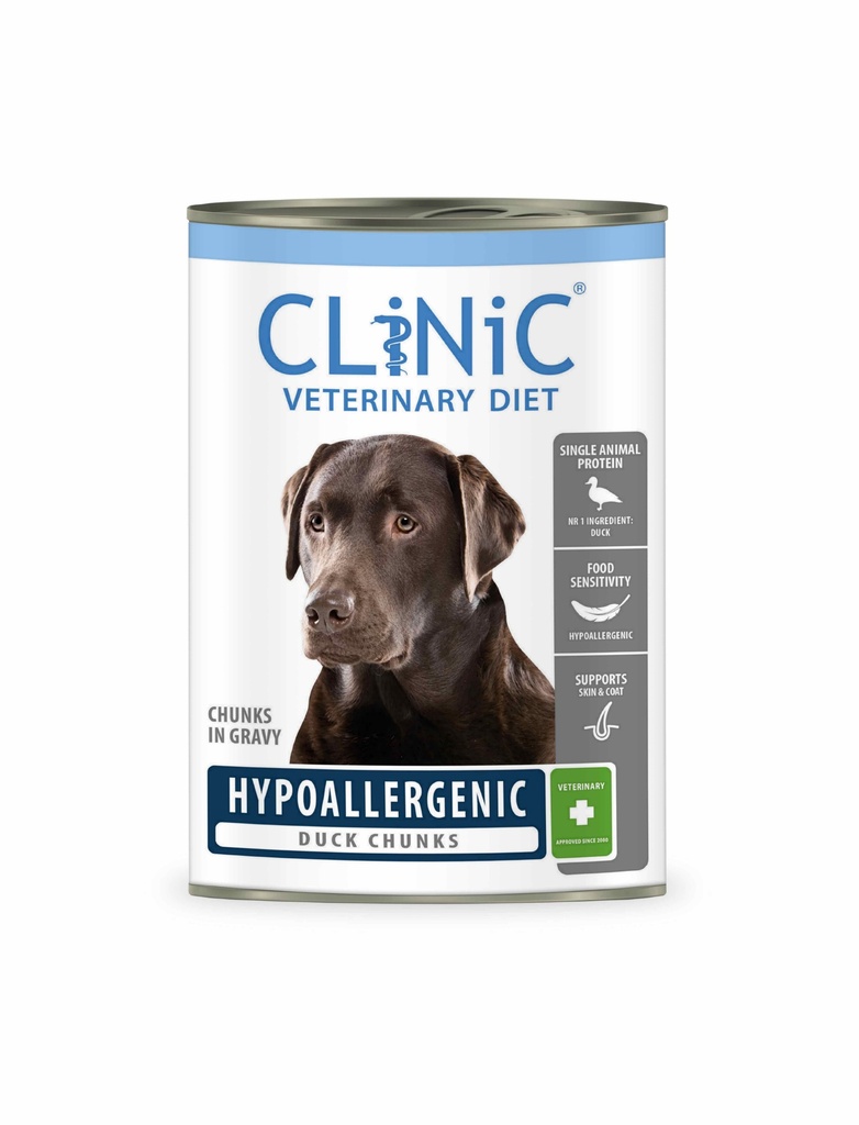 CLiNiC Dog Hypoallergenic Duck Chunks 12 x 415 gr.