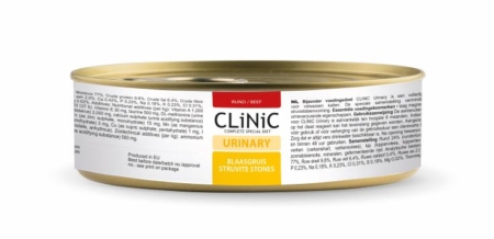 [CF363] CLiNiC Cat Urinary Beef 12 x 100 gr.
