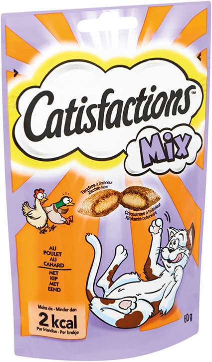 Catisfaction MIX Kip/Eend 6 x 60 gr.