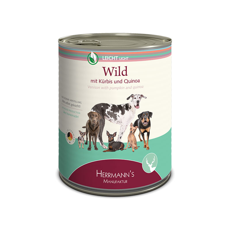Herrmanns Light Hert Blik 6 x 800 gr.