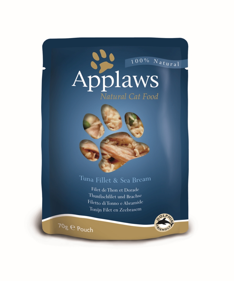 Applaws Cat Pouch Tuna & Seabream 12 x 70 gr.