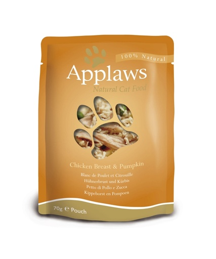 [CP49195] Applaws Cat Pouch Chicken & Pumpkin 12 x 70 gr.
