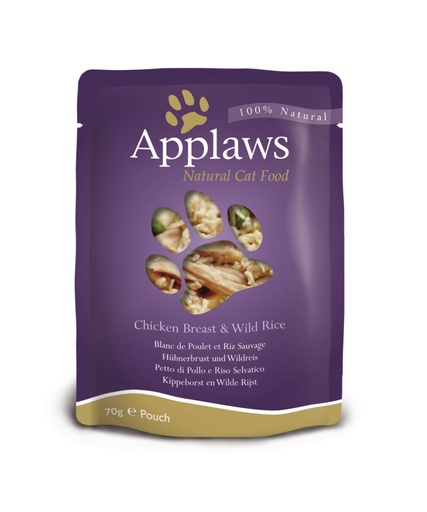 [CP49207] Applaws Cat Pouch Chicken & Rice 12 x 70 gr.
