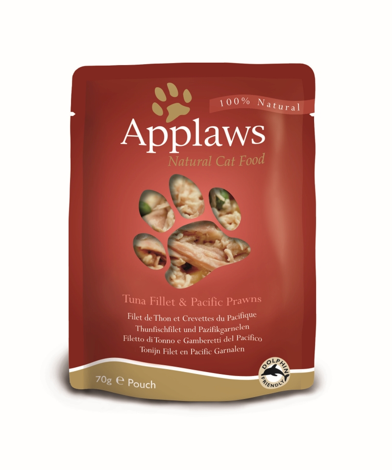 Applaws Cat Pouch Tuna & Pacific Prawn 12 x 70 gr.