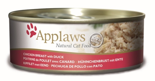 [CP49420] Applaws Blik Cat Chickenbreast with Duck 24 x 156 gr.