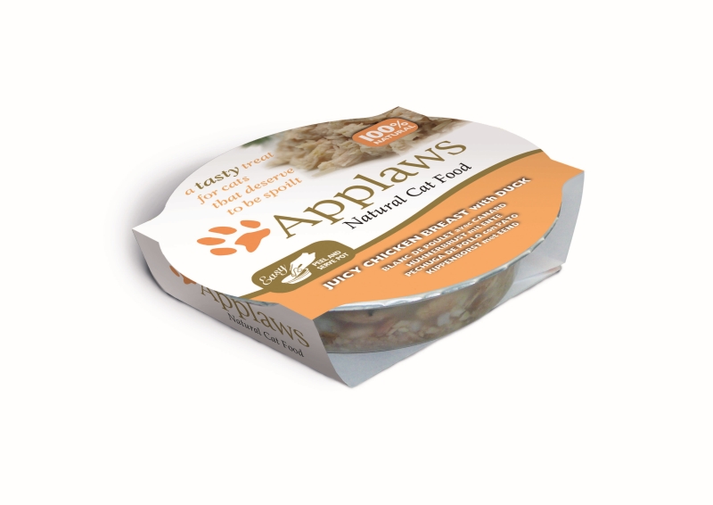 Applaws Cat Pots Juicy Chicken & Duck 10 x 60 gr.