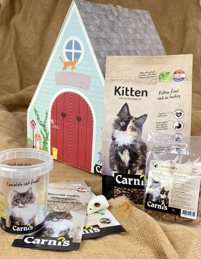 [CS54739] Carnis Foodbox & Playhouse Kitten (1 st.)