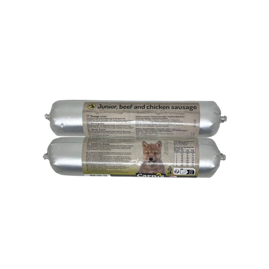Carnis Gestoomde Worst Junior Rund/Kip