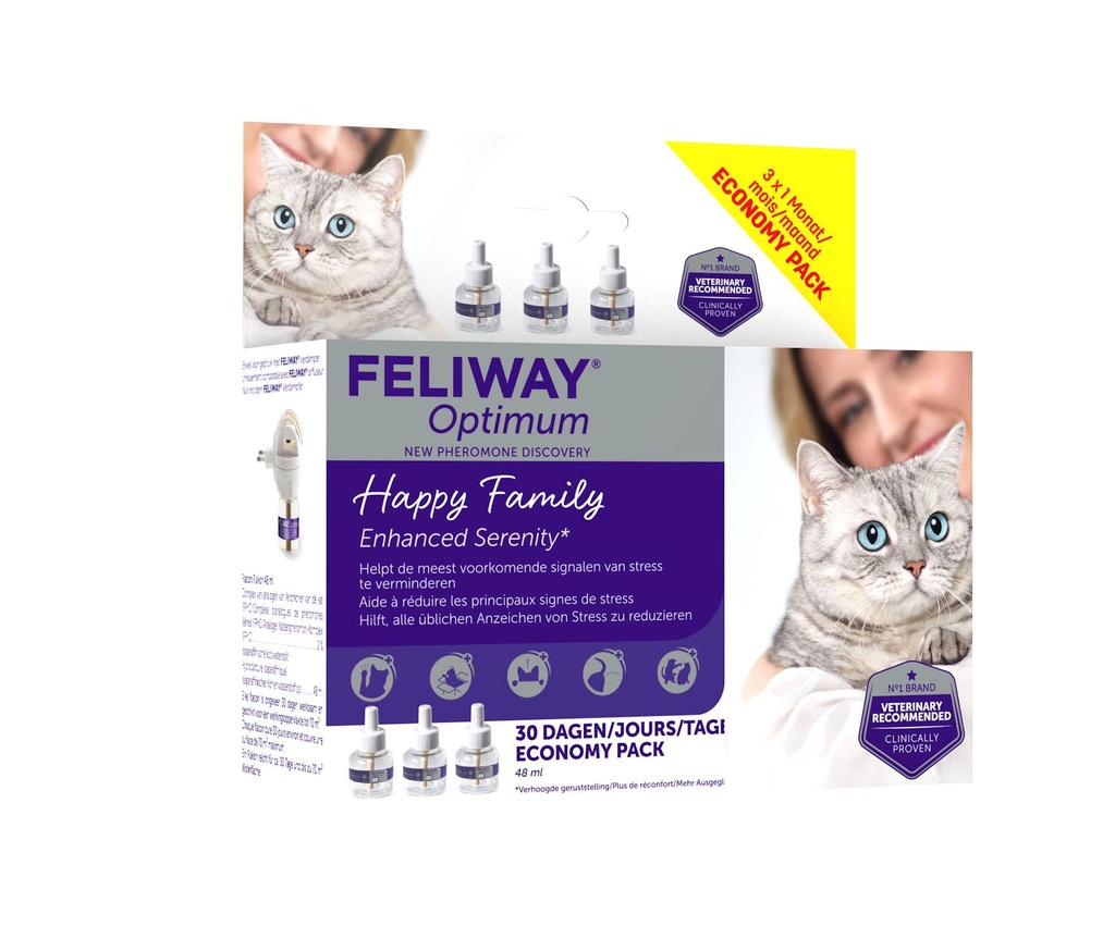 Feliway Optimum Tripack Navulling 3 st.