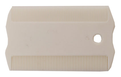 [CVA217] Vlooienkam Kunststof Wit 1 st.