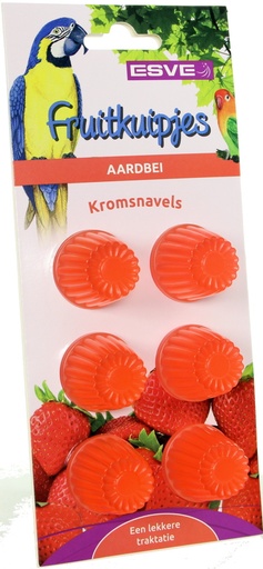 [E20510] Fruitkuipjes Aardbei 6 st.