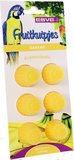 [E20511] ESVE Fruitkuipjes Banaan 6 st.
