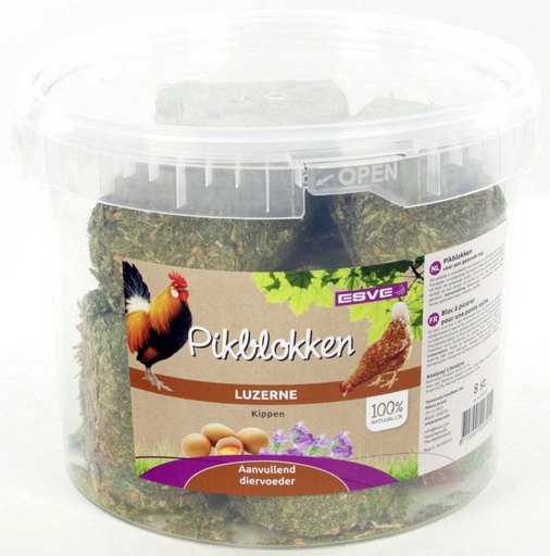 [E20701] ESVE Pikblok Kippen Emmer 8 st.