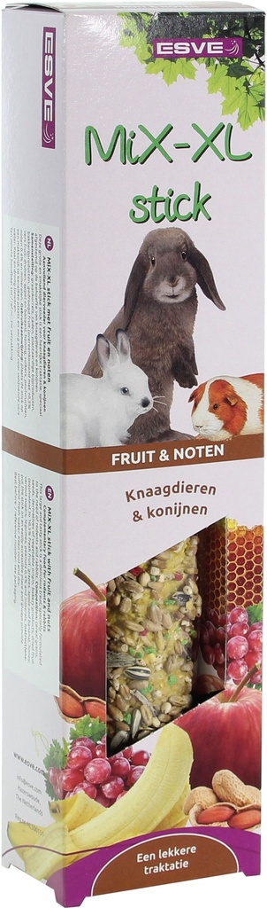 ESVE MiX-XL stick Knaagdier Fruit+Noten 1 st.