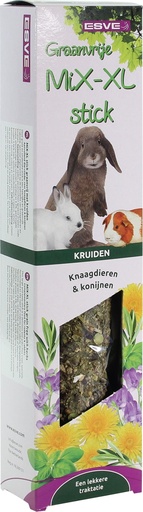 [E20790] MiX-XL stick Knaagdier Kruiden - Grnvrij 1 st.