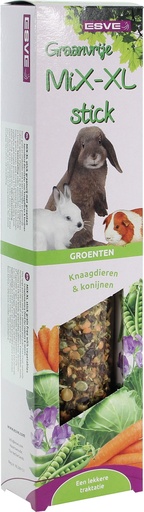 [E20795] MiX-XL stick Knaagdier Groenten - Grnvrij 1 st.