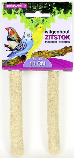 [E220037] Zitstok Wilgen 10 cm. 2 st.