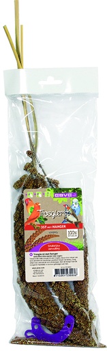 [E223003] ESVE Trosgierst Rood 3 stuks+Hanger 1 st.