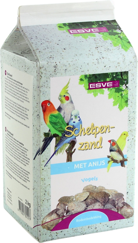 ESVE Schelpenzand Pak 6 x 2 kg.
