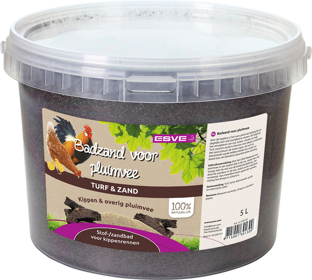 Badzand voor pluimvee 5 ltr.