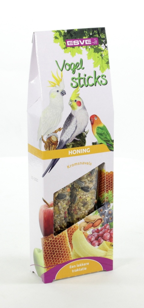 Vogelsticks Agap/gropar Honing 2 st.