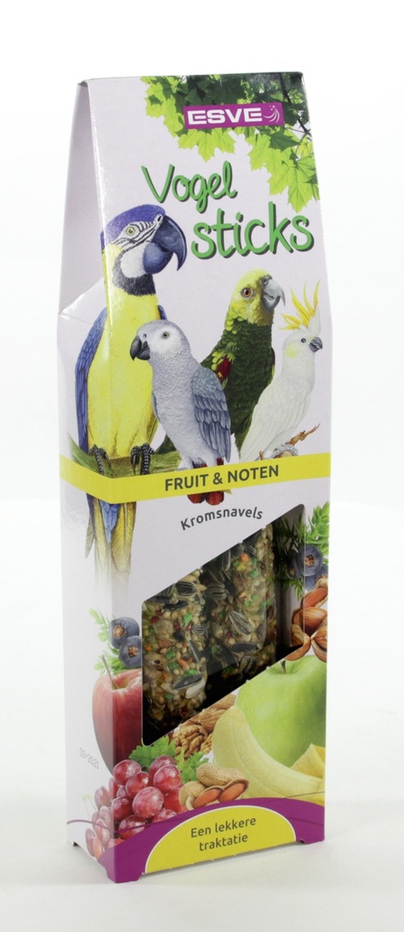 ESVE Vogelsticks Pap. Fruit en Noten 2 st.
