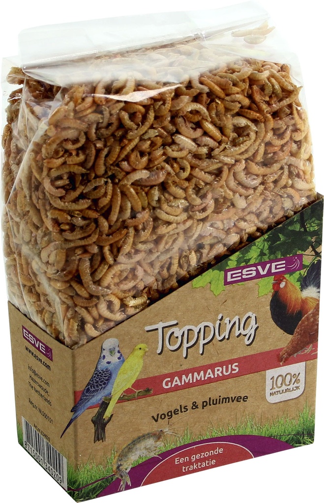 Topping Gammarus Vogel/Pluimvee 50 gr.
